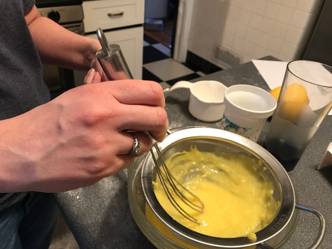 Making lemon curd